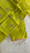 Aavya Mul Chanderi Embroidered A-line pant Set - The Jaipur Studio