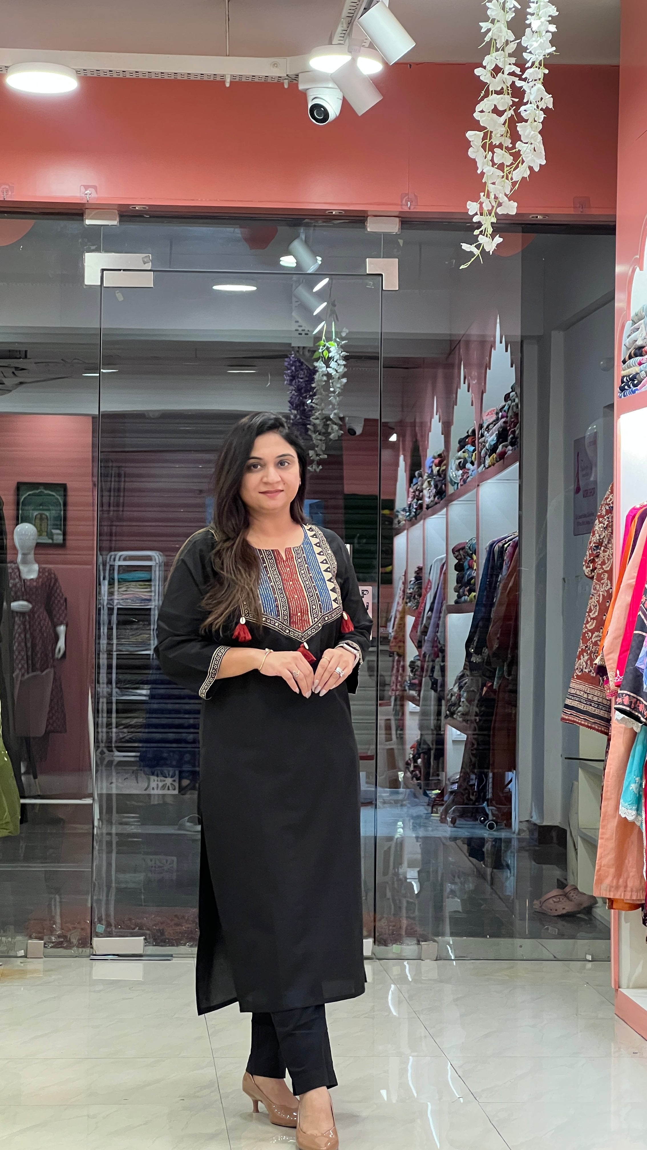 Cotton Solid Casual Straight Kurta