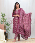 Anina Cotton Zari Embroidered Pant Set