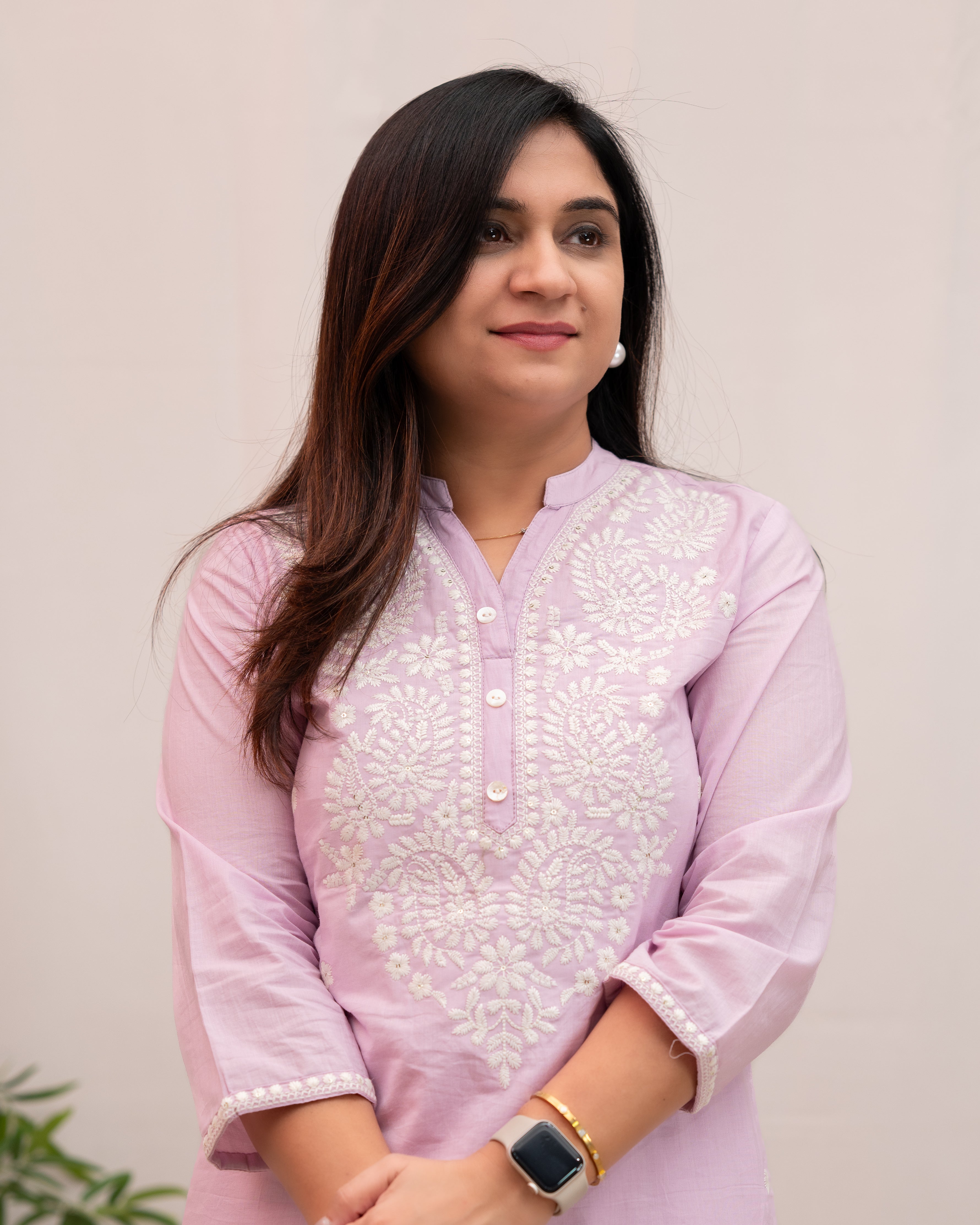 Zubaina Cotton Embroidered Pant Set - The Jaipur Studio