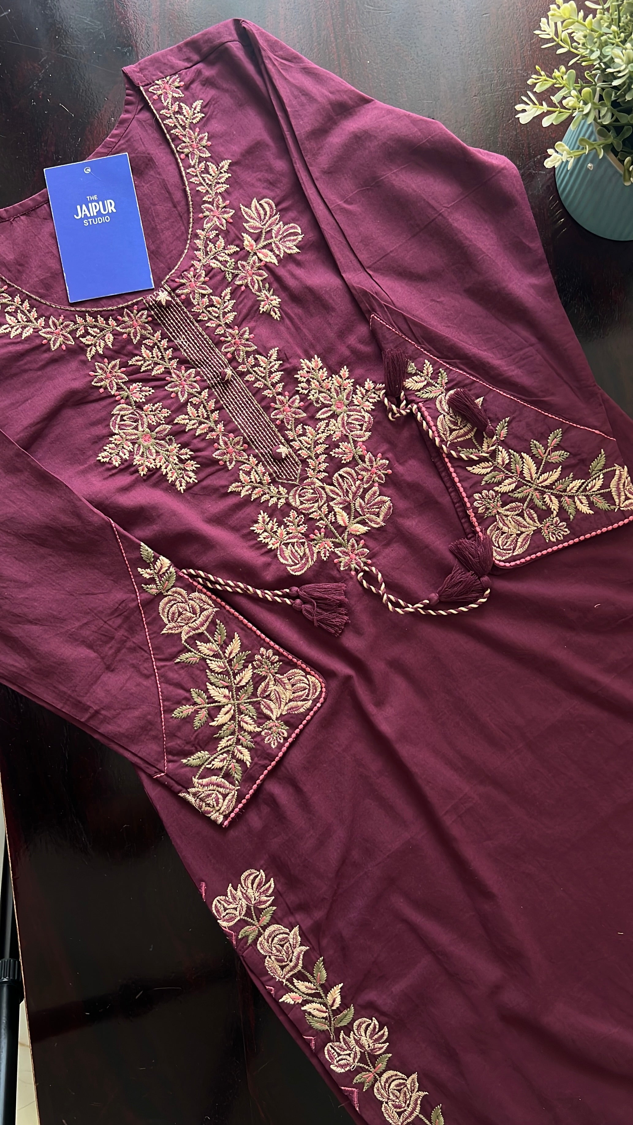 Gargi Premium Cotton Embroidered Pant set