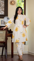 Emmi Yellow Cotton Floral Coord Set