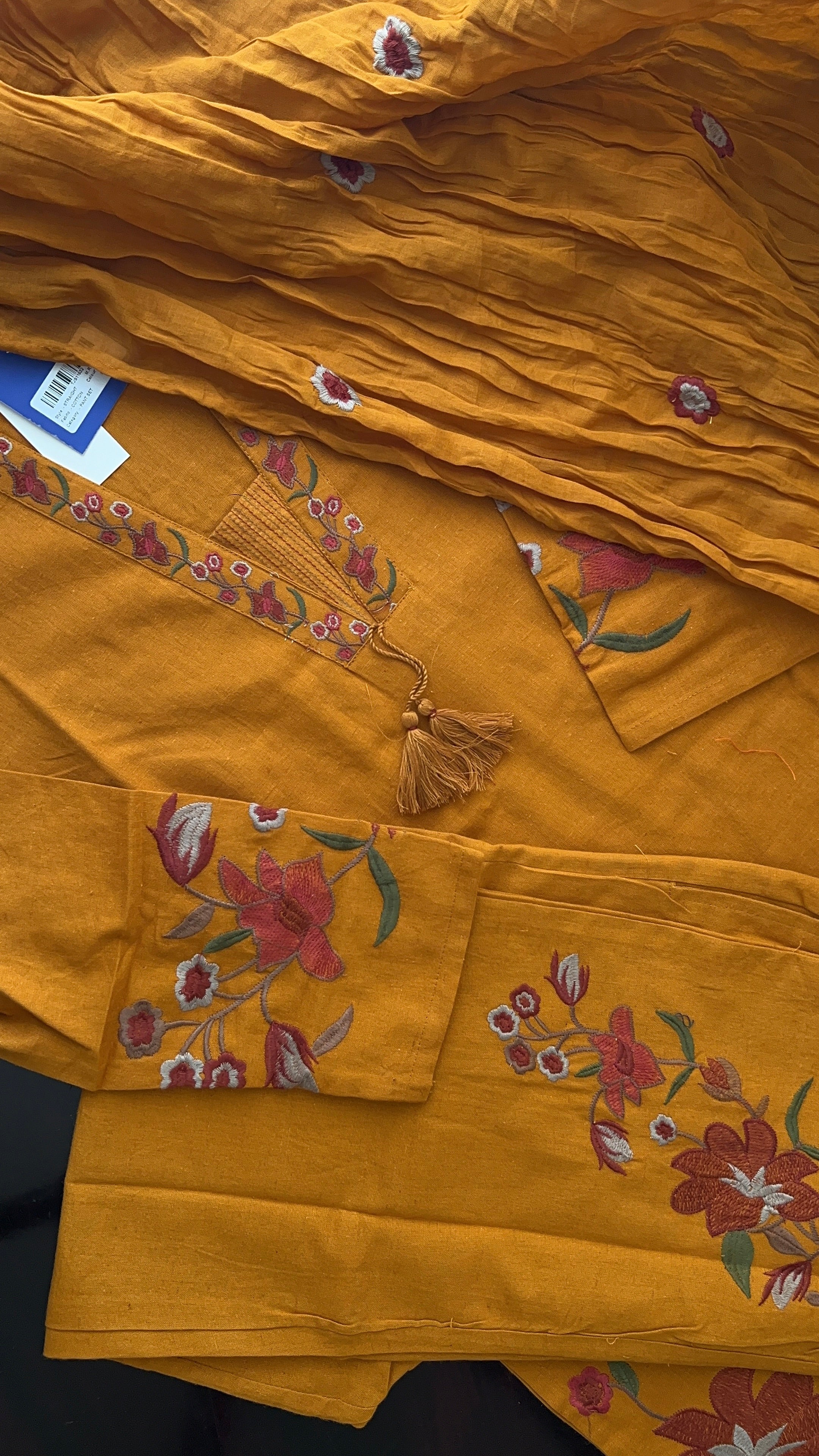 Nimrat Cotton Embroidered Pant Set - The Jaipur Studio