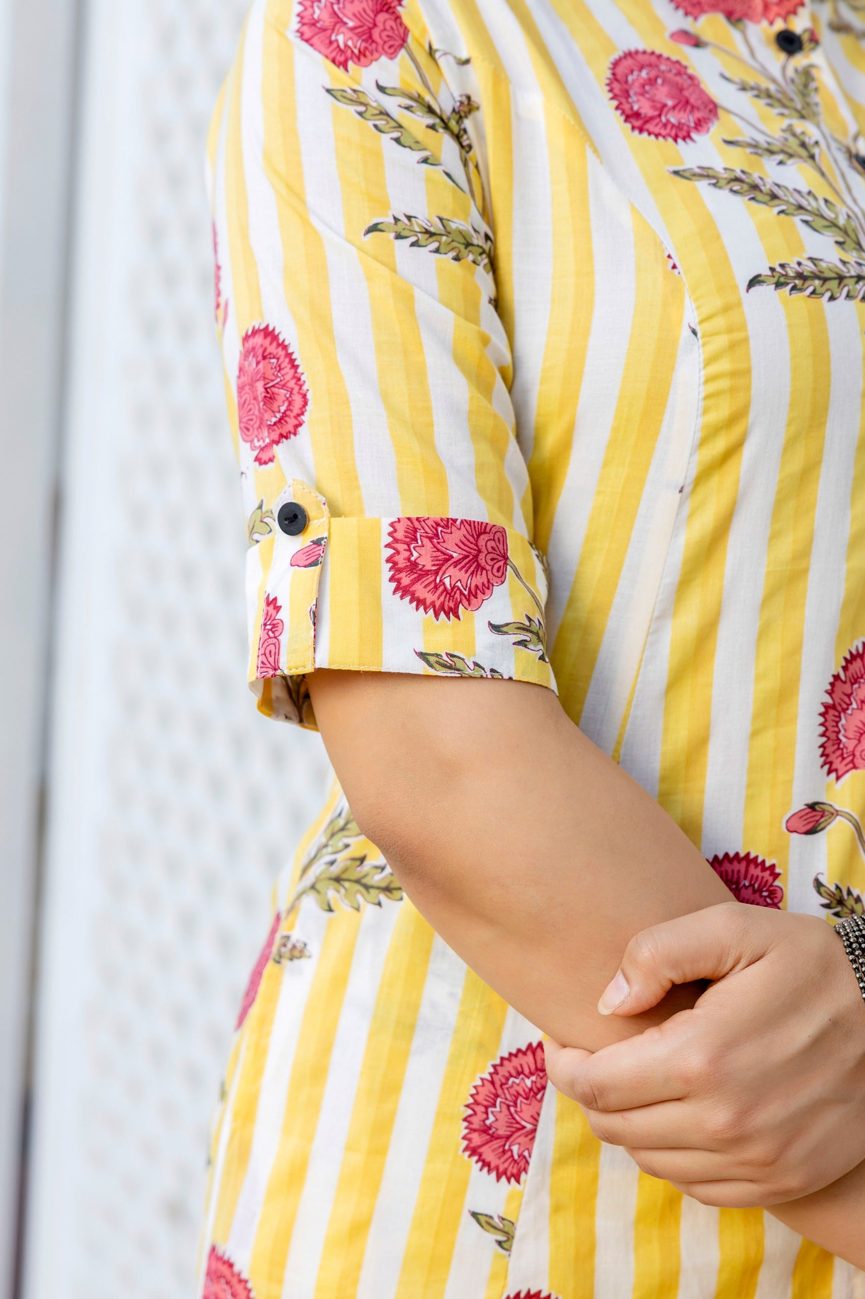 Taru Cotton Floral A-line Casual Coord Set