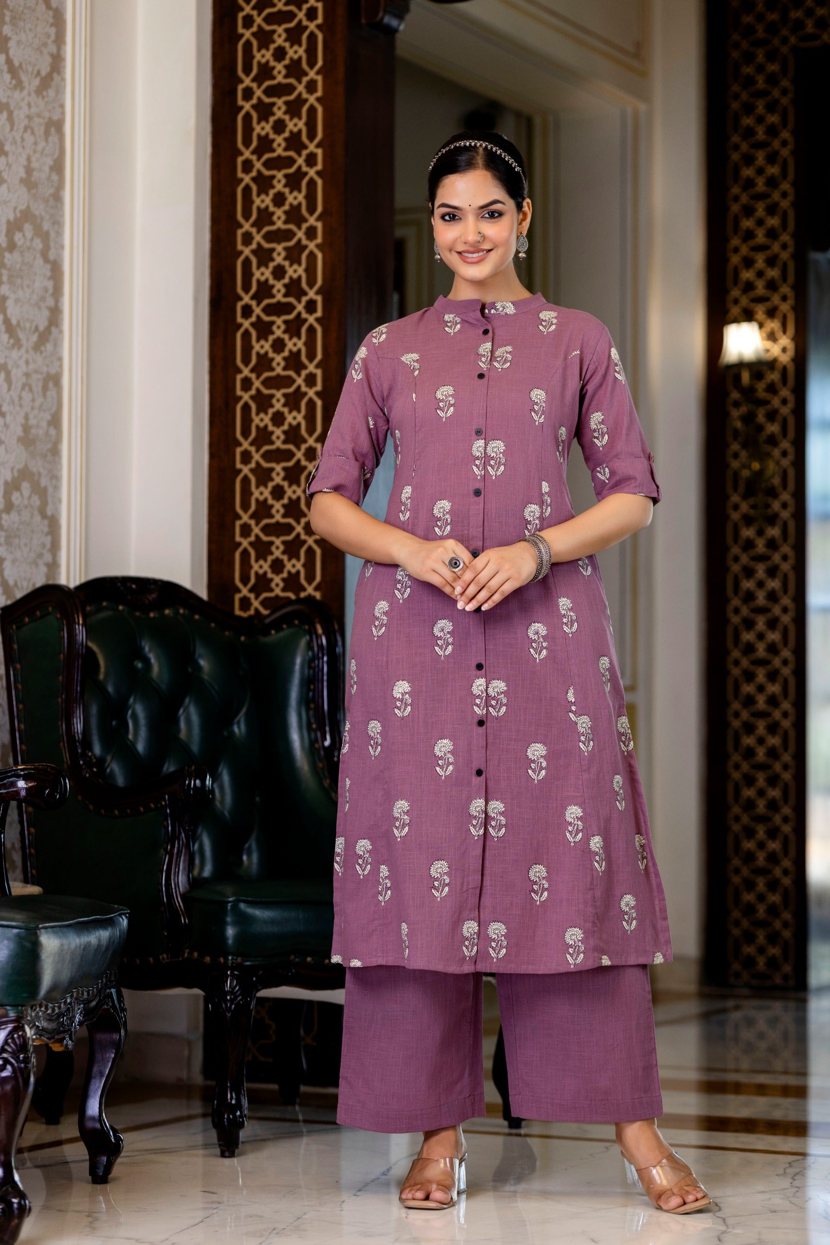Vedika Cotton A-line Coord Set