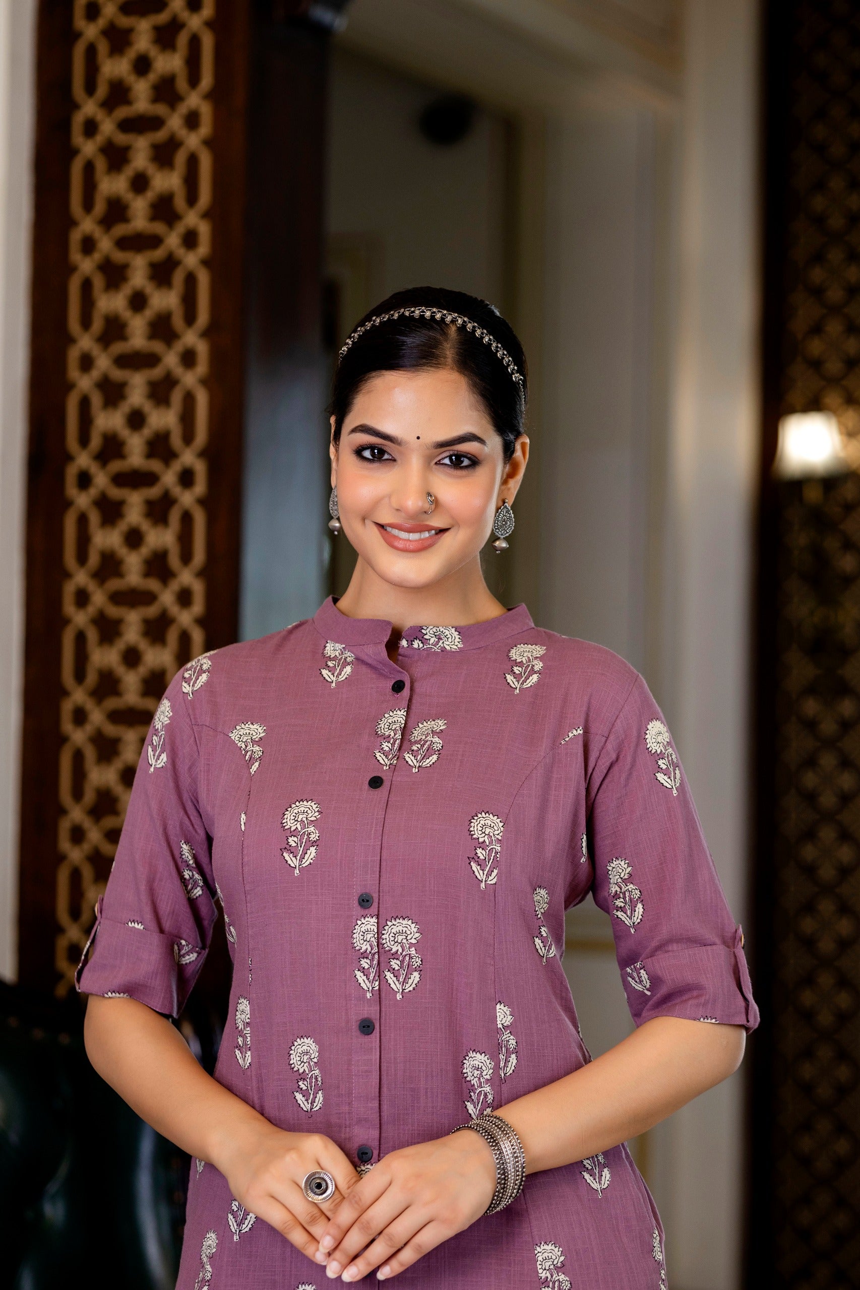 Vedika Cotton A-line Coord Set
