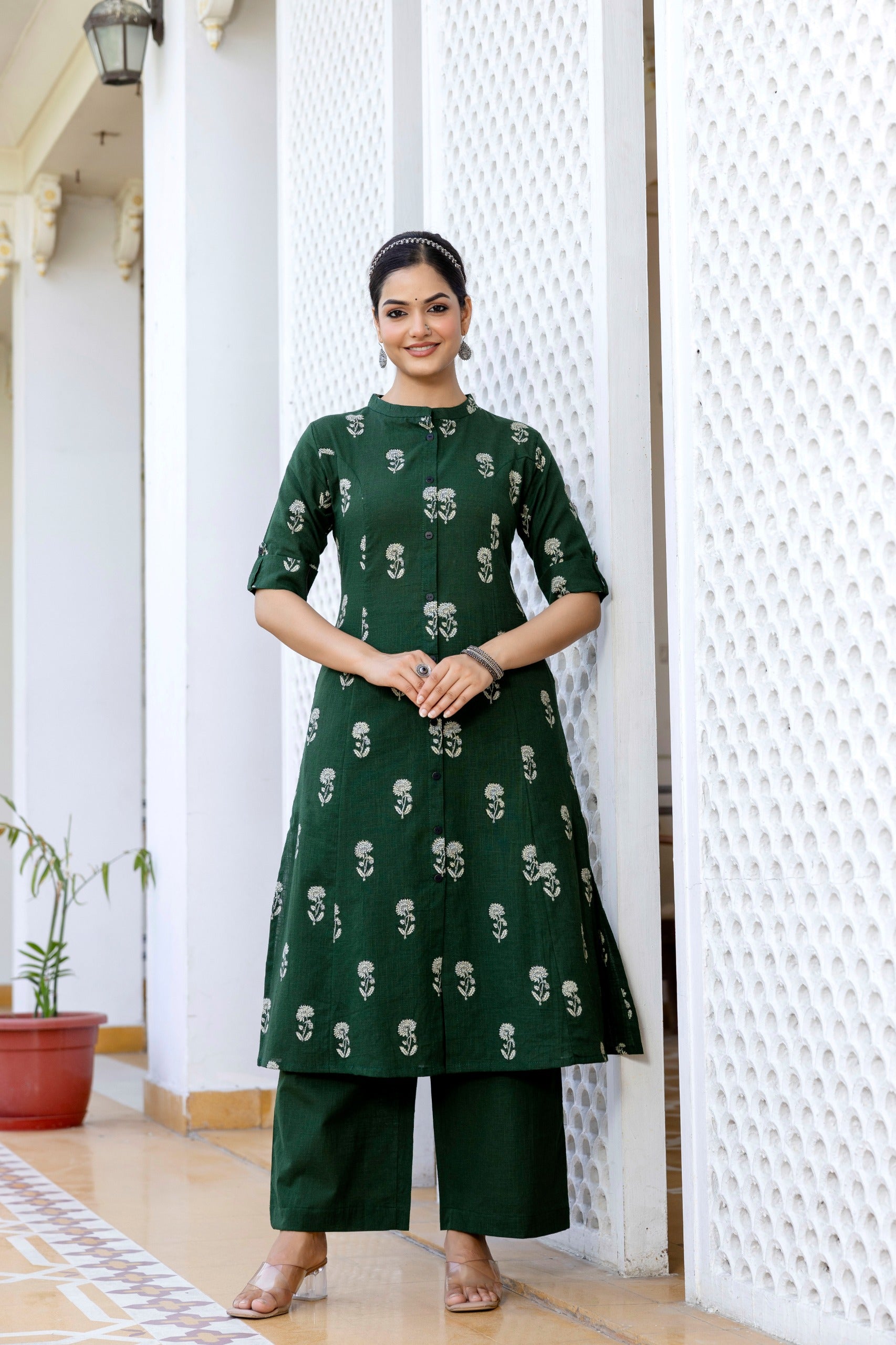 Vedika Cotton A-line Coord Set