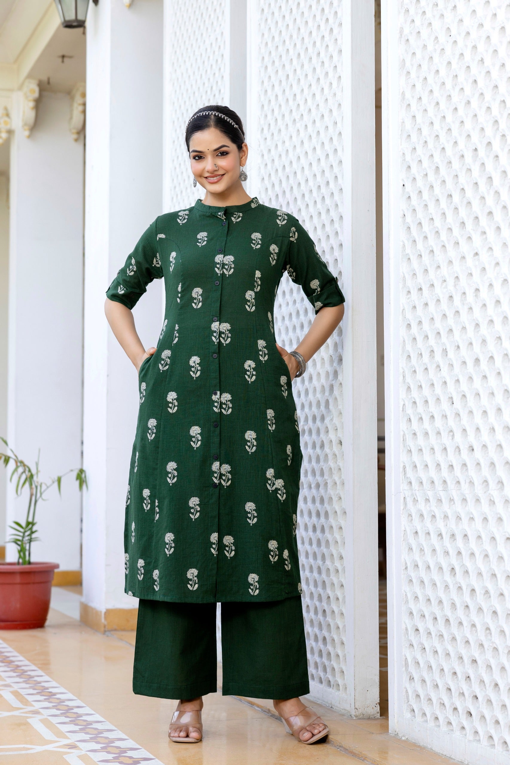 Vedika Cotton A-line Coord Set