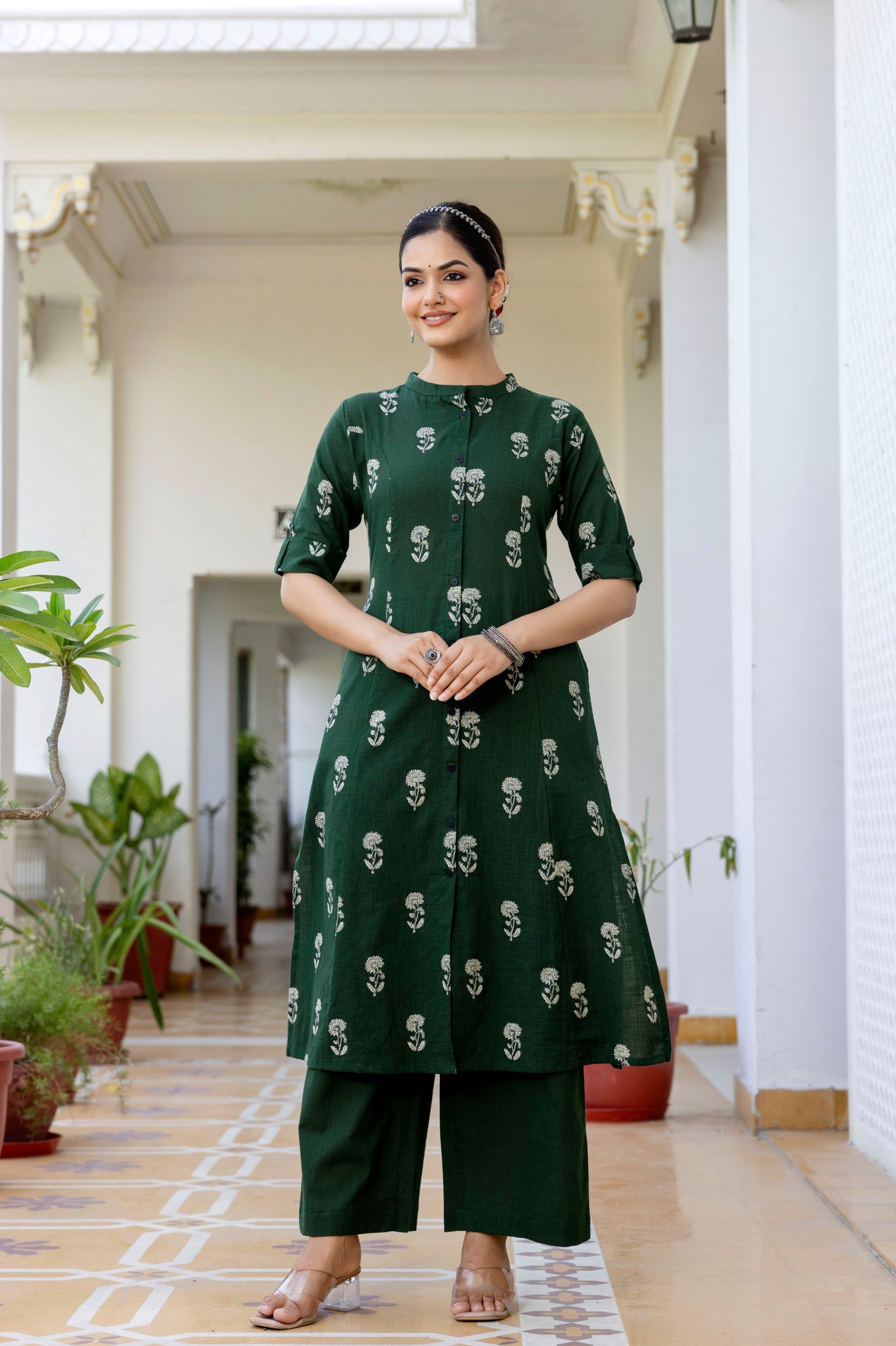 Vedika Cotton A-line Coord Set