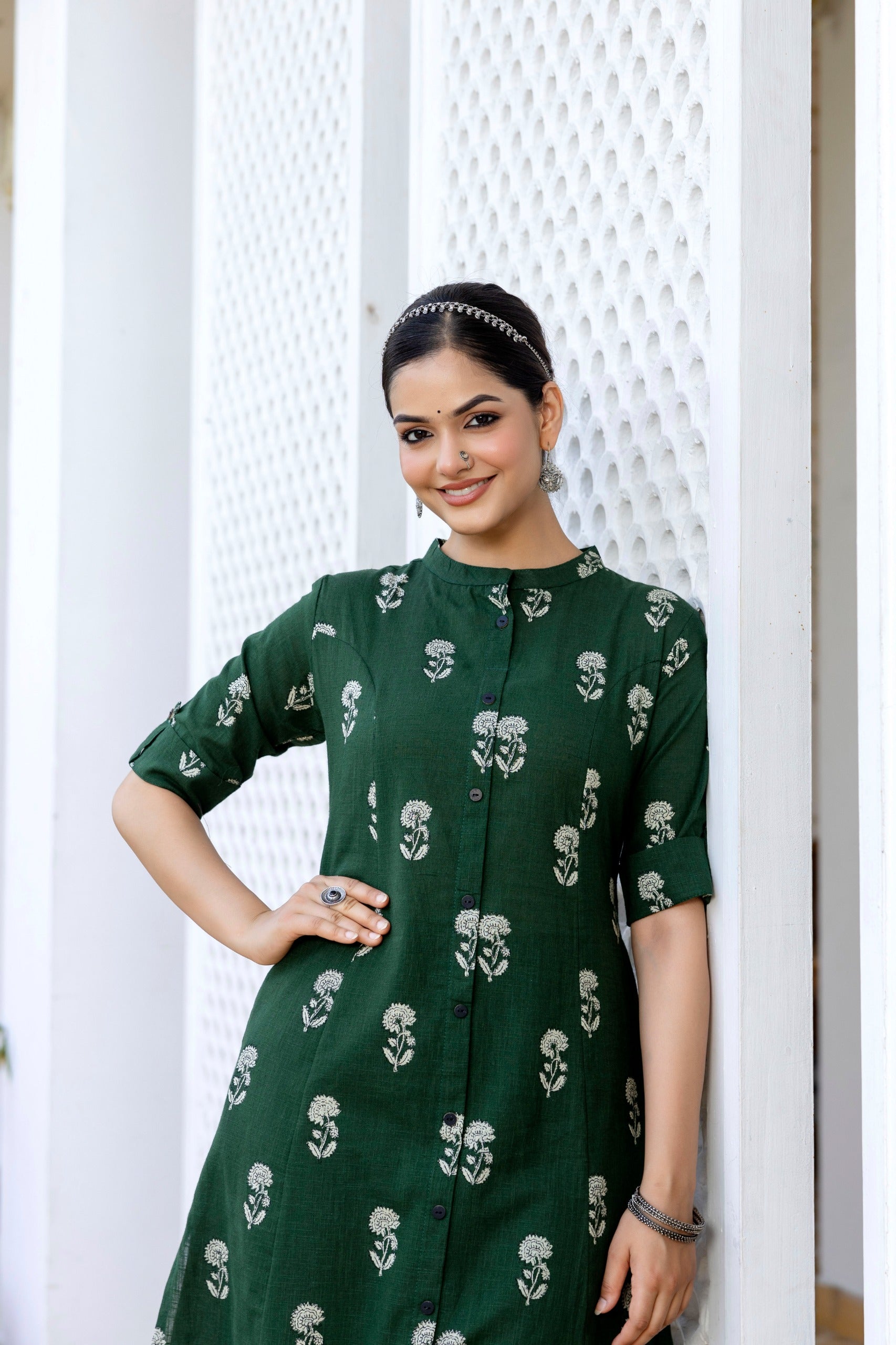 Simran Cotton A-line Coord Set - The Jaipur Studio