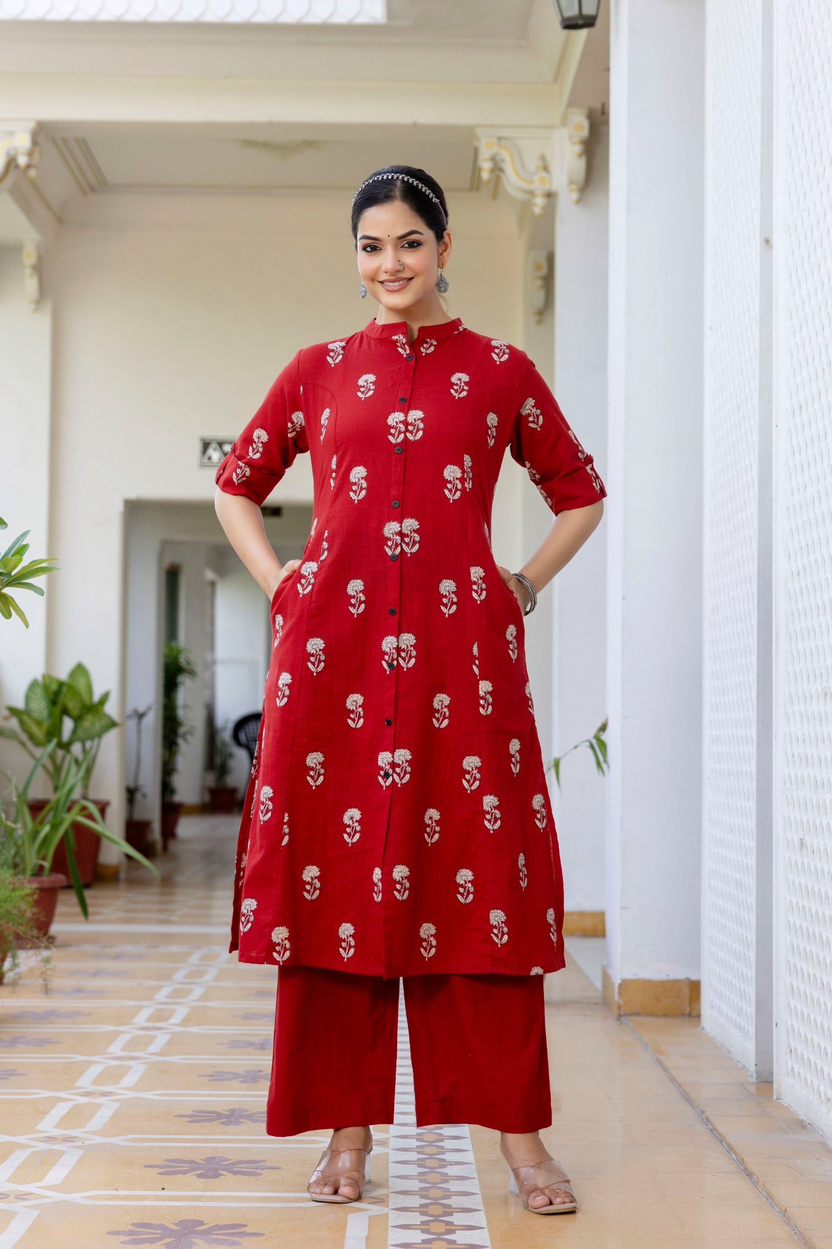 Simran Cotton A-line Coord Set