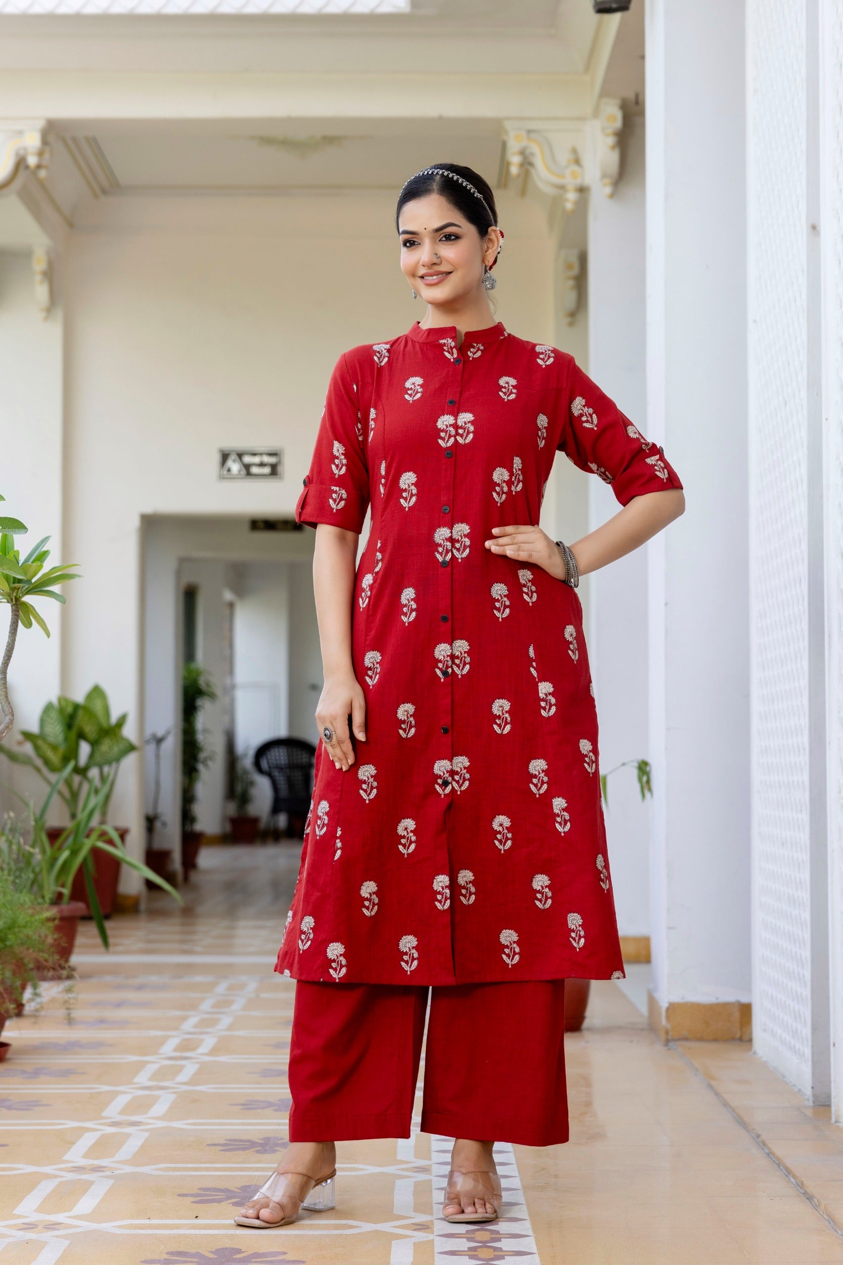 Simran Cotton A-line Coord Set - The Jaipur Studio
