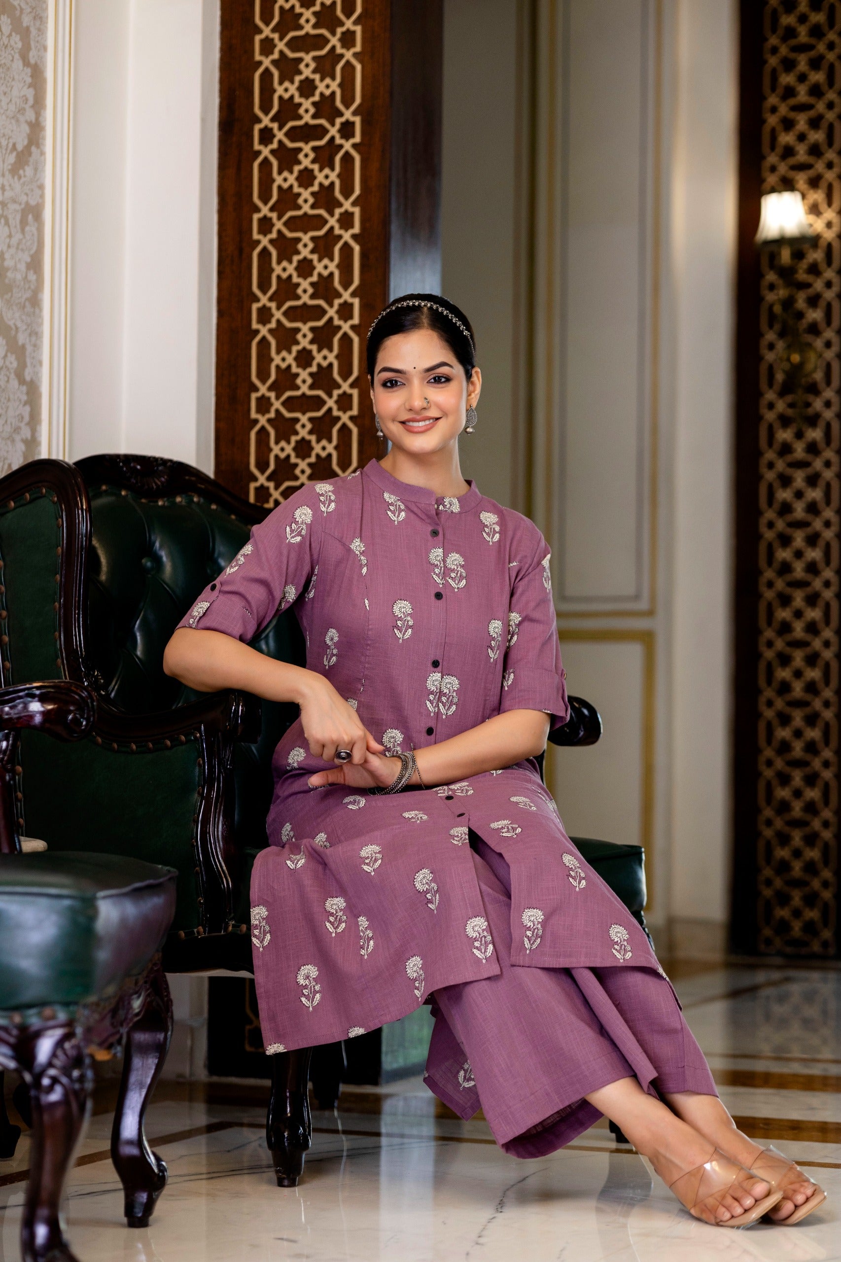 Vedika Cotton A-line Coord Set