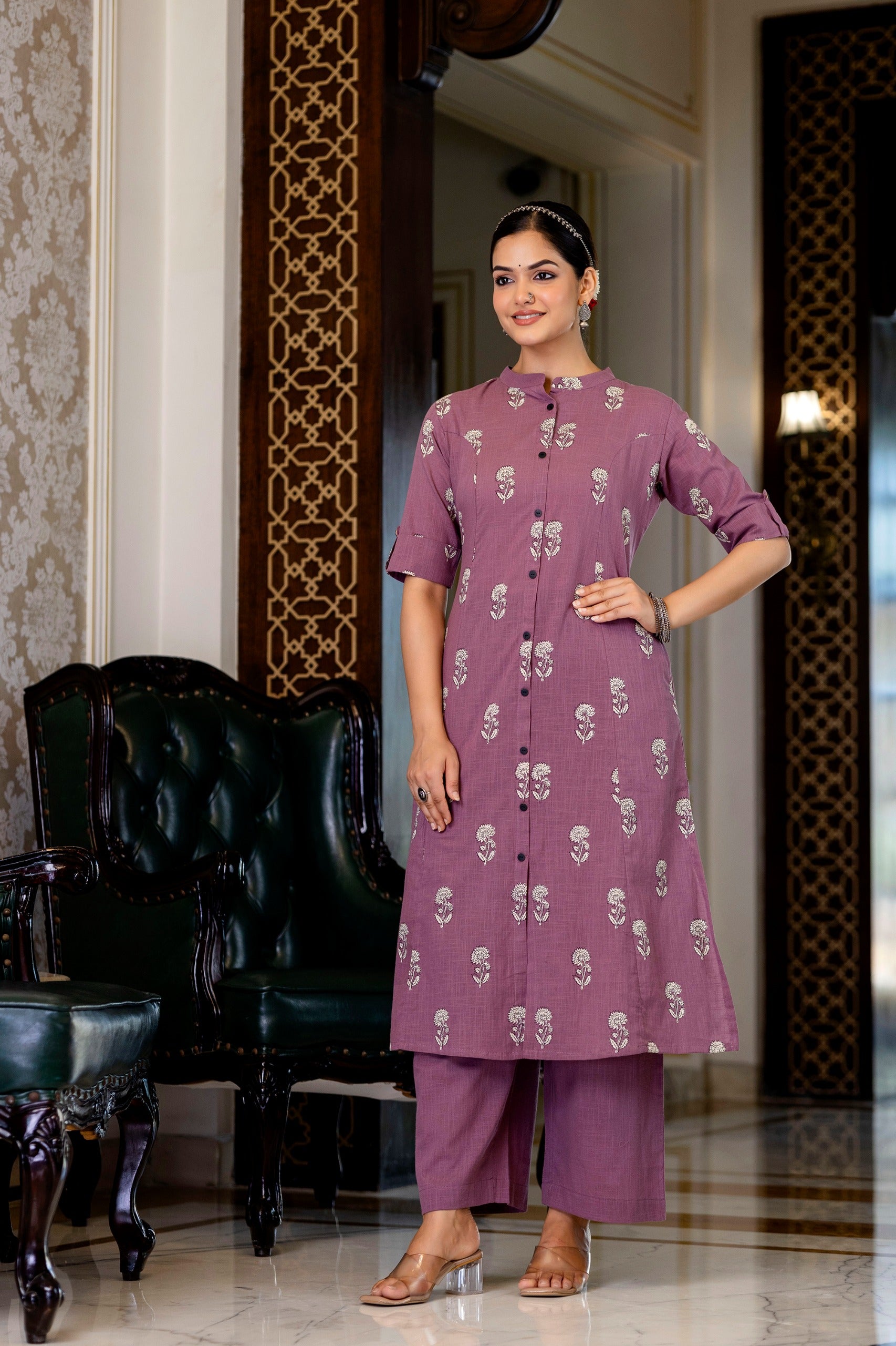 Vedika Cotton A-line Coord Set