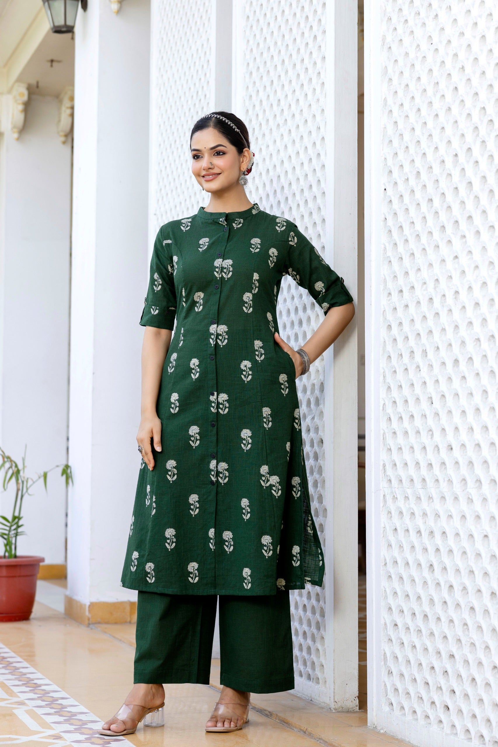 Vedika Cotton A-line Coord Set