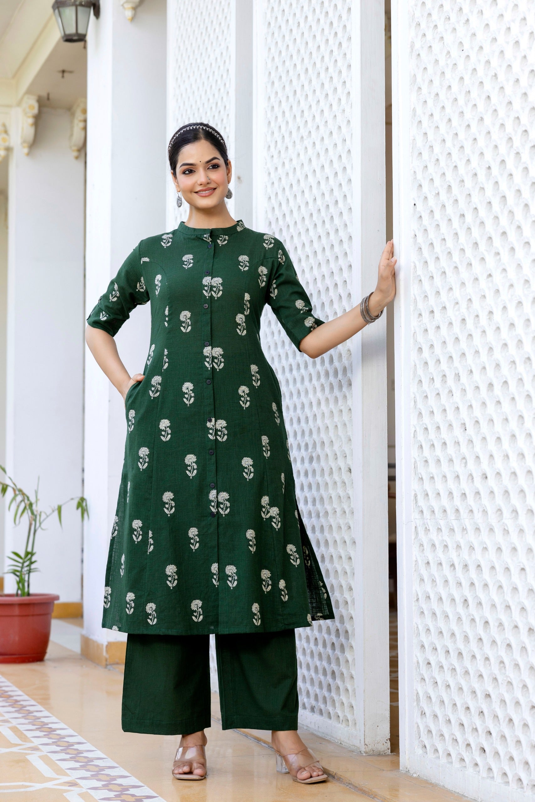 Vedika Cotton A-line Coord Set