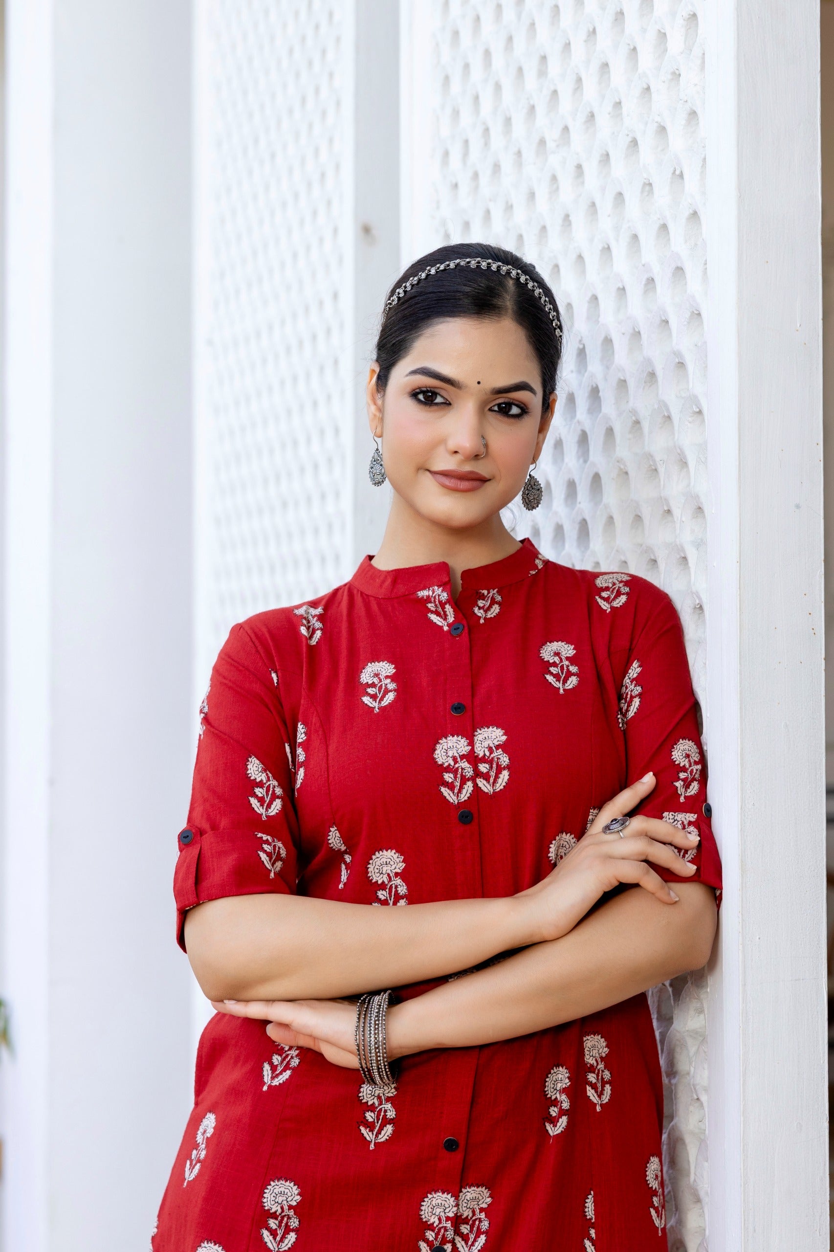 Simran Cotton A-line Coord Set