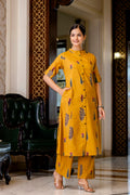 Naaz Yellow Cotton A-line Coord Set