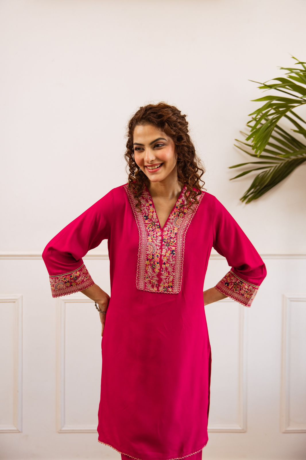 Gulbahaar Two-Piece Embroidered Coord set