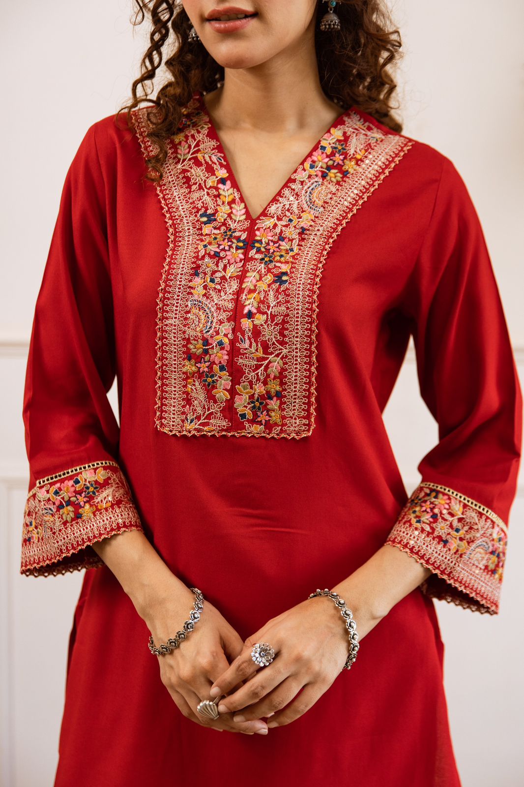 Gulbahaar Two-Piece Embroidered Coord set