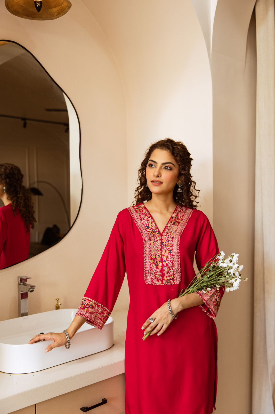 Gulbahaar Two-Piece Embroidered Coord set