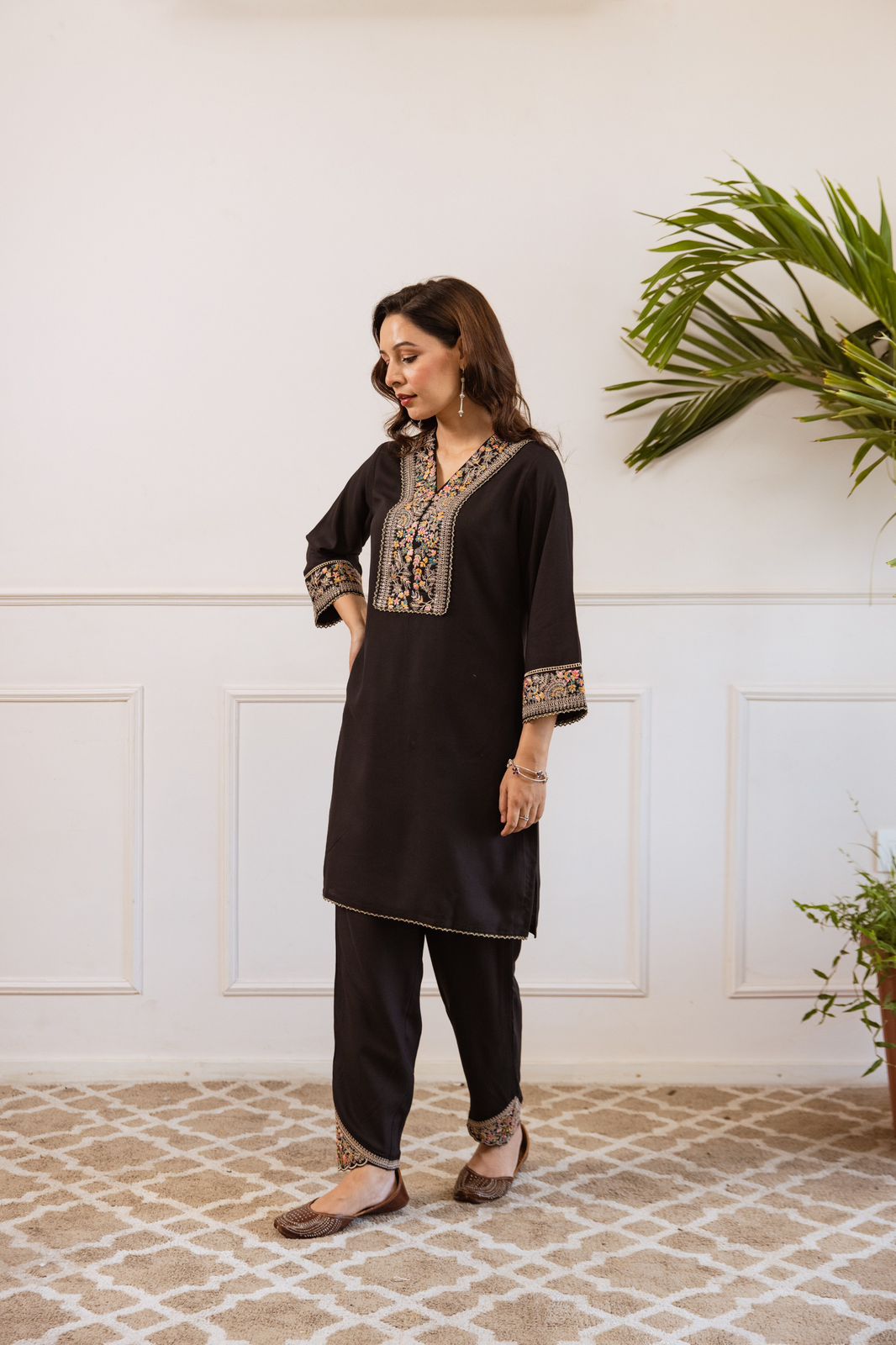 Gulbahaar Two-Piece Embroidered Coord set