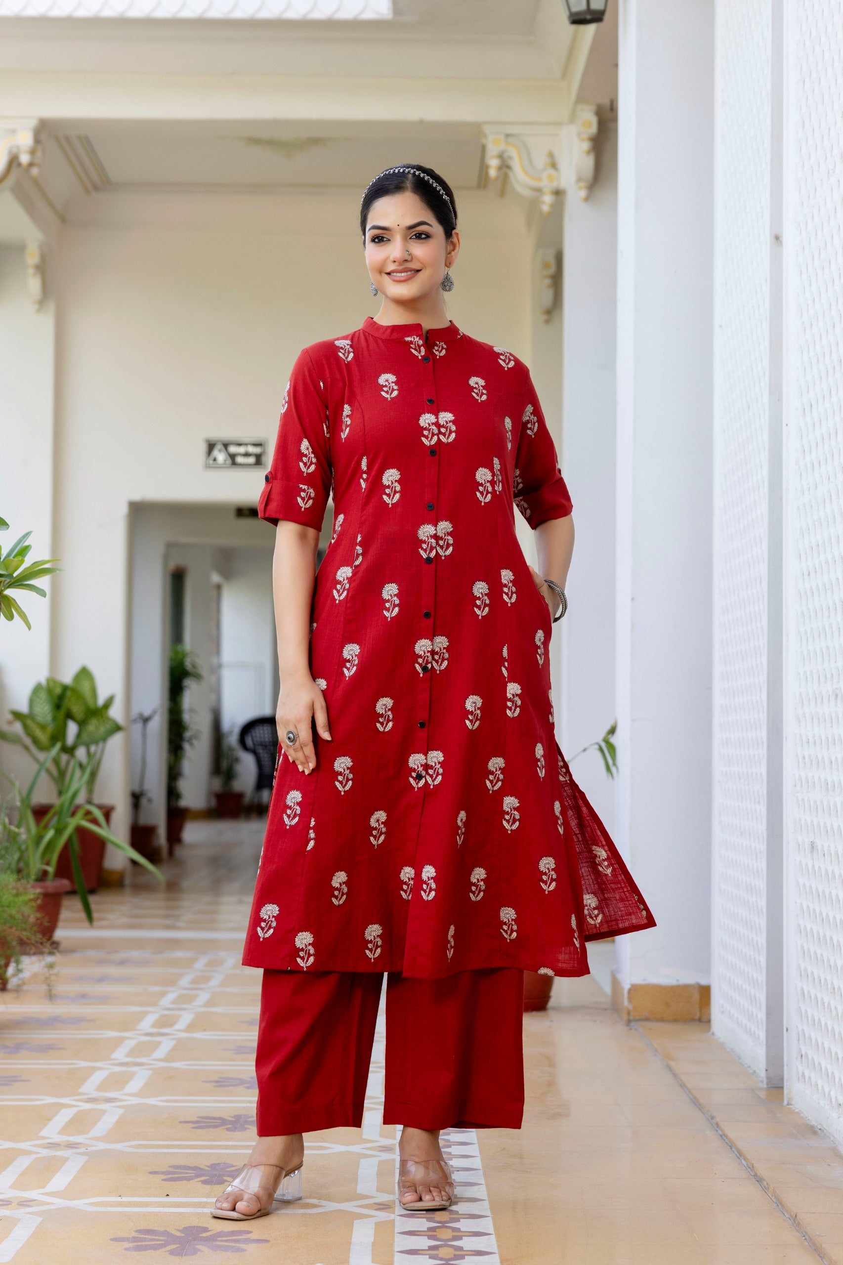 Simran Cotton A-line Coord Set