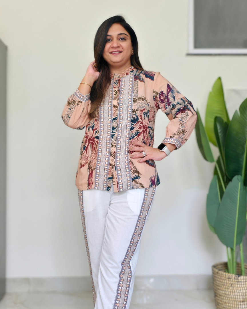 Nyasa Trendy Cotton Printed Coord Set - The Jaipur Studio