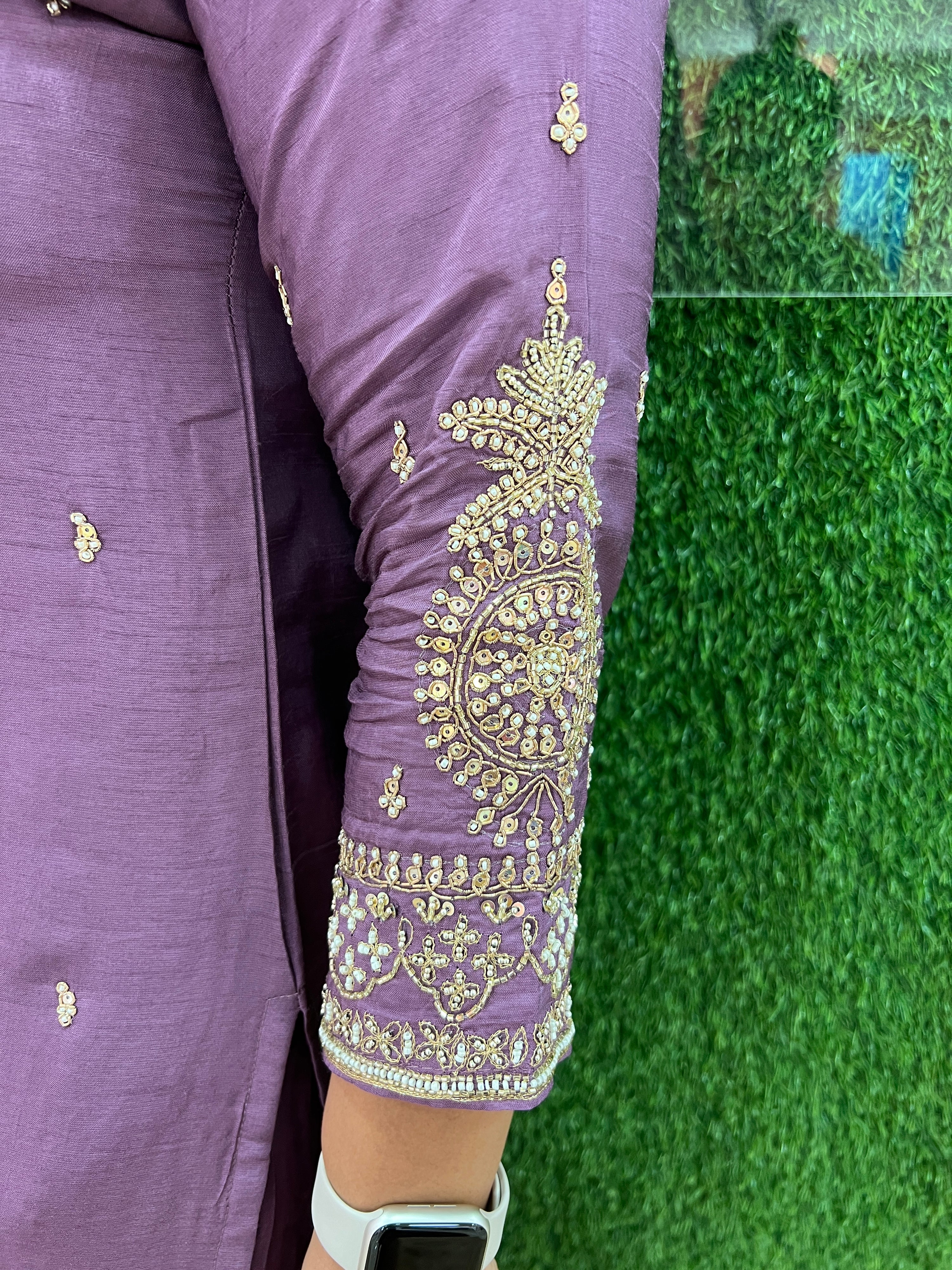 Farah Silk Hand Embroidered Pant Set
