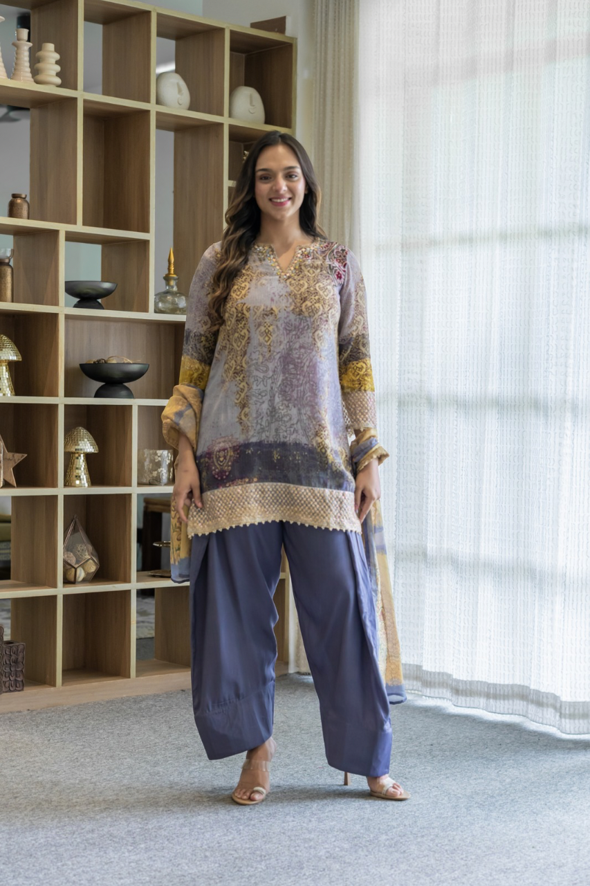 Nagma Premium Crepe HandDetailed Farshi Salwar Set - The Jaipur Studio
