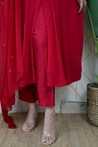 Sahaj Georgette HandEmbroidered Anarkali Set - The Jaipur Studio