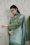 Sara Green Premium Crepe Detailed Farshi Salwar Set - The Jaipur Studio