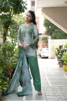 Sara Green Premium Crepe Detailed Farshi Salwar Set - The Jaipur Studio