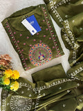 Neerja Mul Cotton Embroidered Pant Set