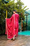 Roobi Chinnon Embroidered Plazo Set - The Jaipur Studio