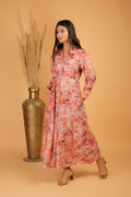 Casual Muslin Floral Long Gown