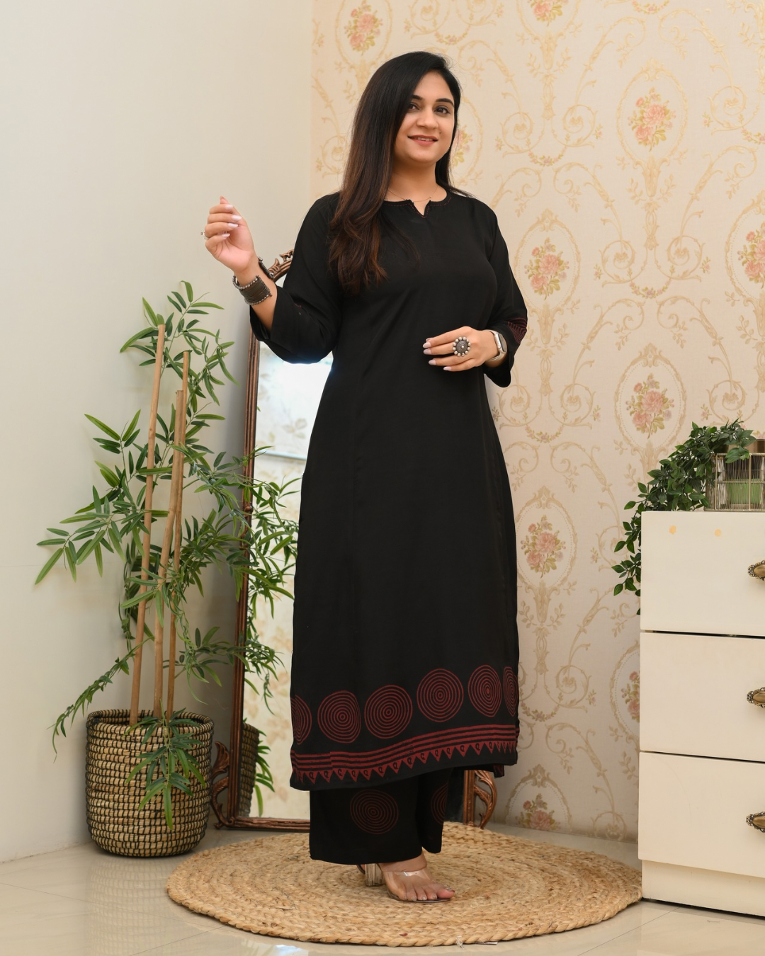 Shubha Muslin A-line plazo Coord Set