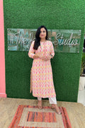 Cotton Flex Ikkat Print Casual Kurta