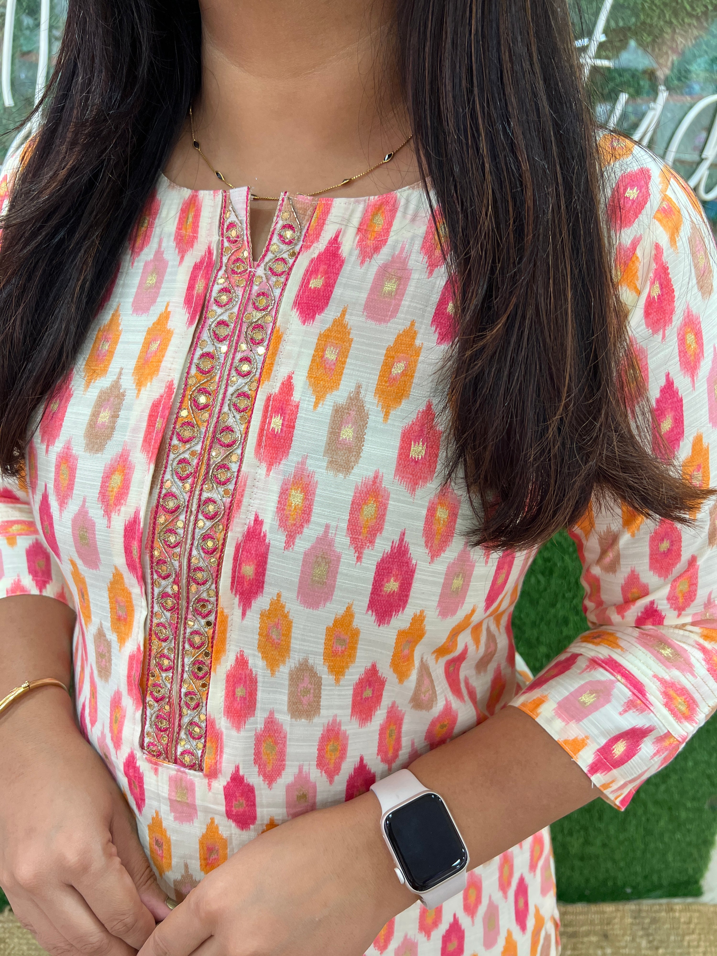 Cotton Flex Ikkat Print Casual Kurta - The Jaipur Studio