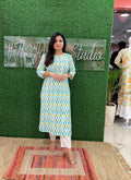 Cotton Flex Ikkat Print Casual Kurta