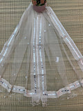Beautiful Tissue Dupatta With Mirror Work