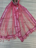 Beautiful Tissue Dupatta With Mirror Work