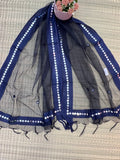 Beautiful Tissue Dupatta With Mirror Work