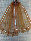 Beautiful Tissue Dupatta With Mirror Work