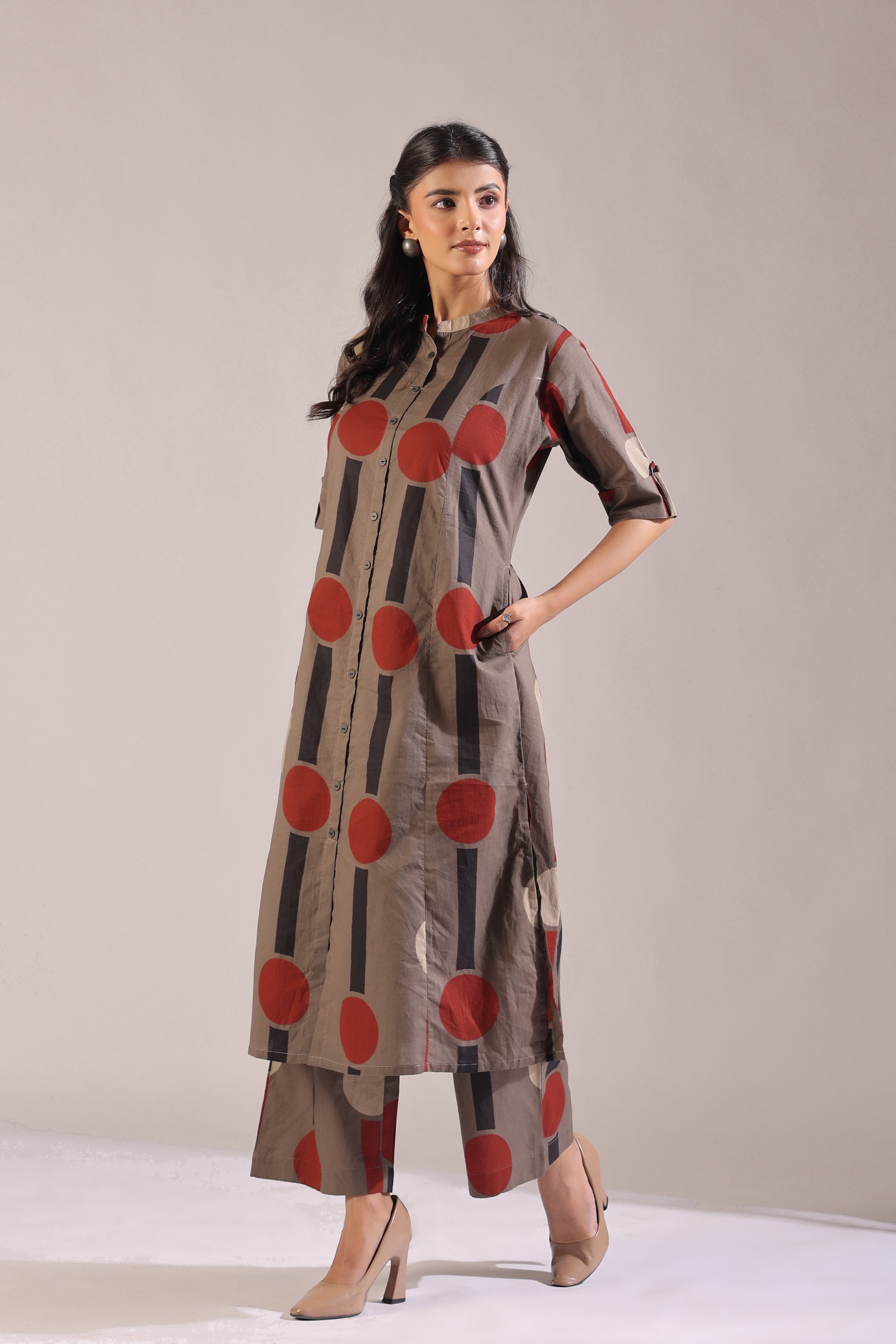 Gauri Cotton Cotton A-line Coord Set