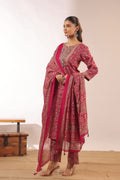 Chavvi  KalamKari Cotton HandEmbroidered Pant Set