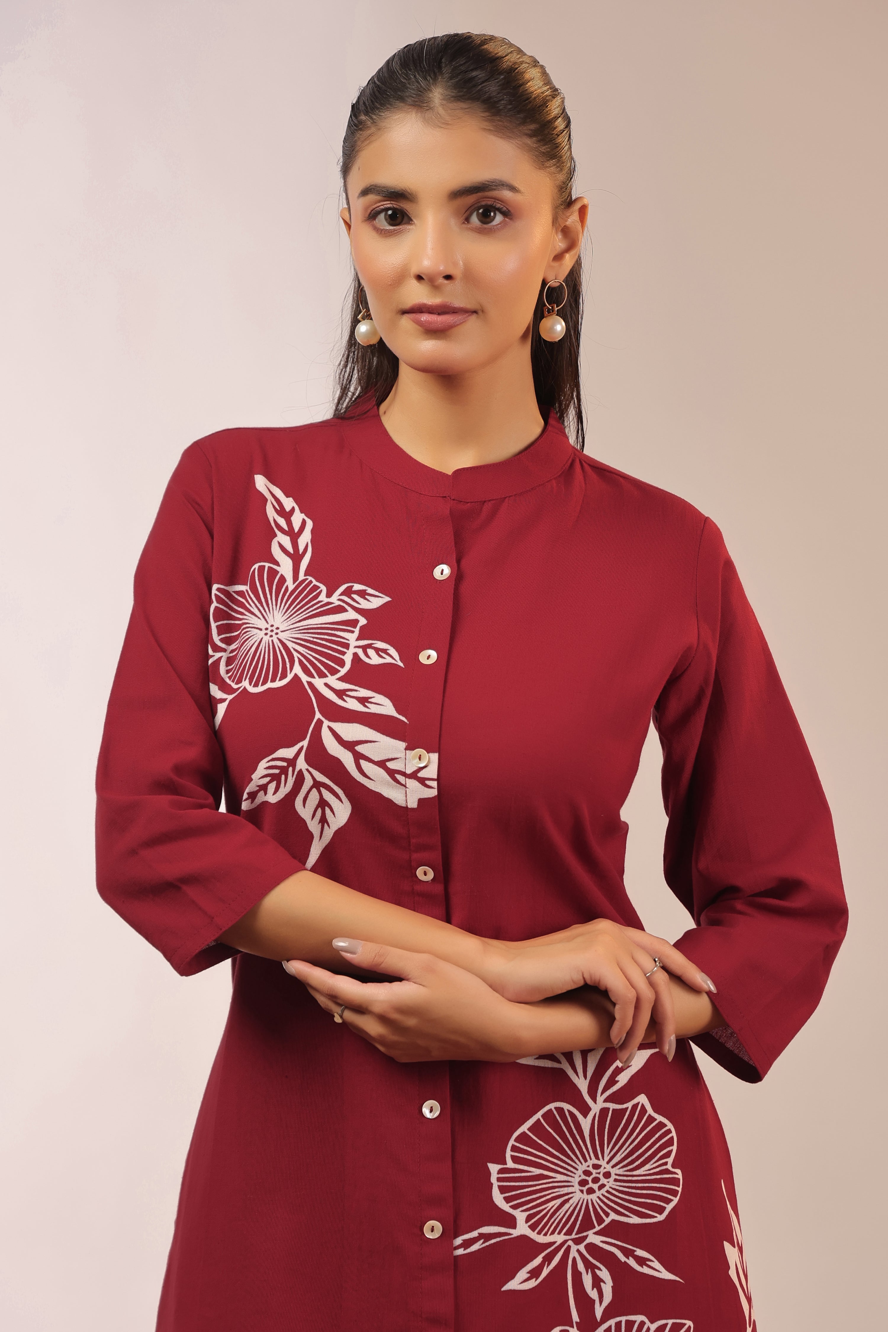 Mehreen Cotton A-line Plazo Set