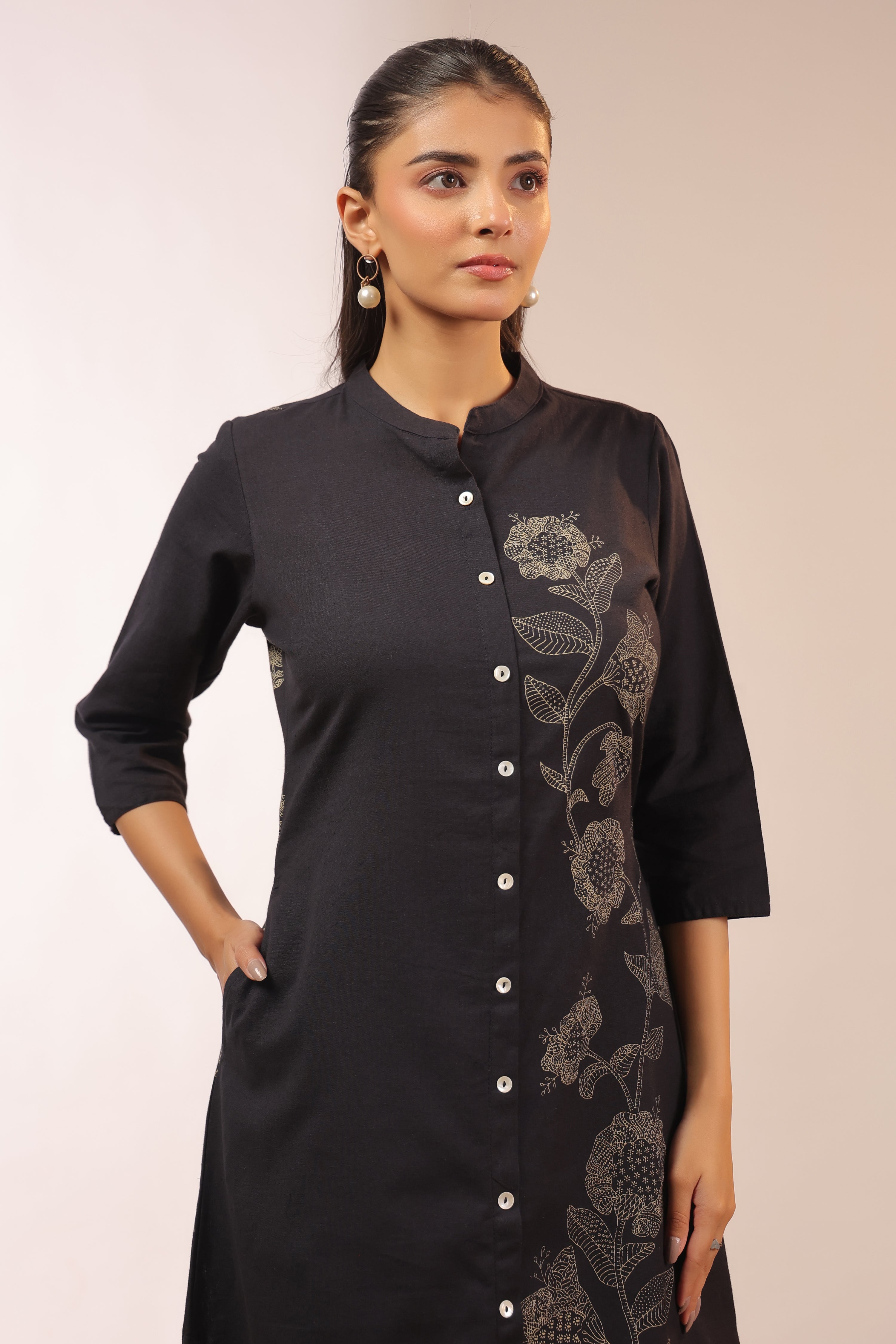 Dvija Cotton A-line Plazo Set