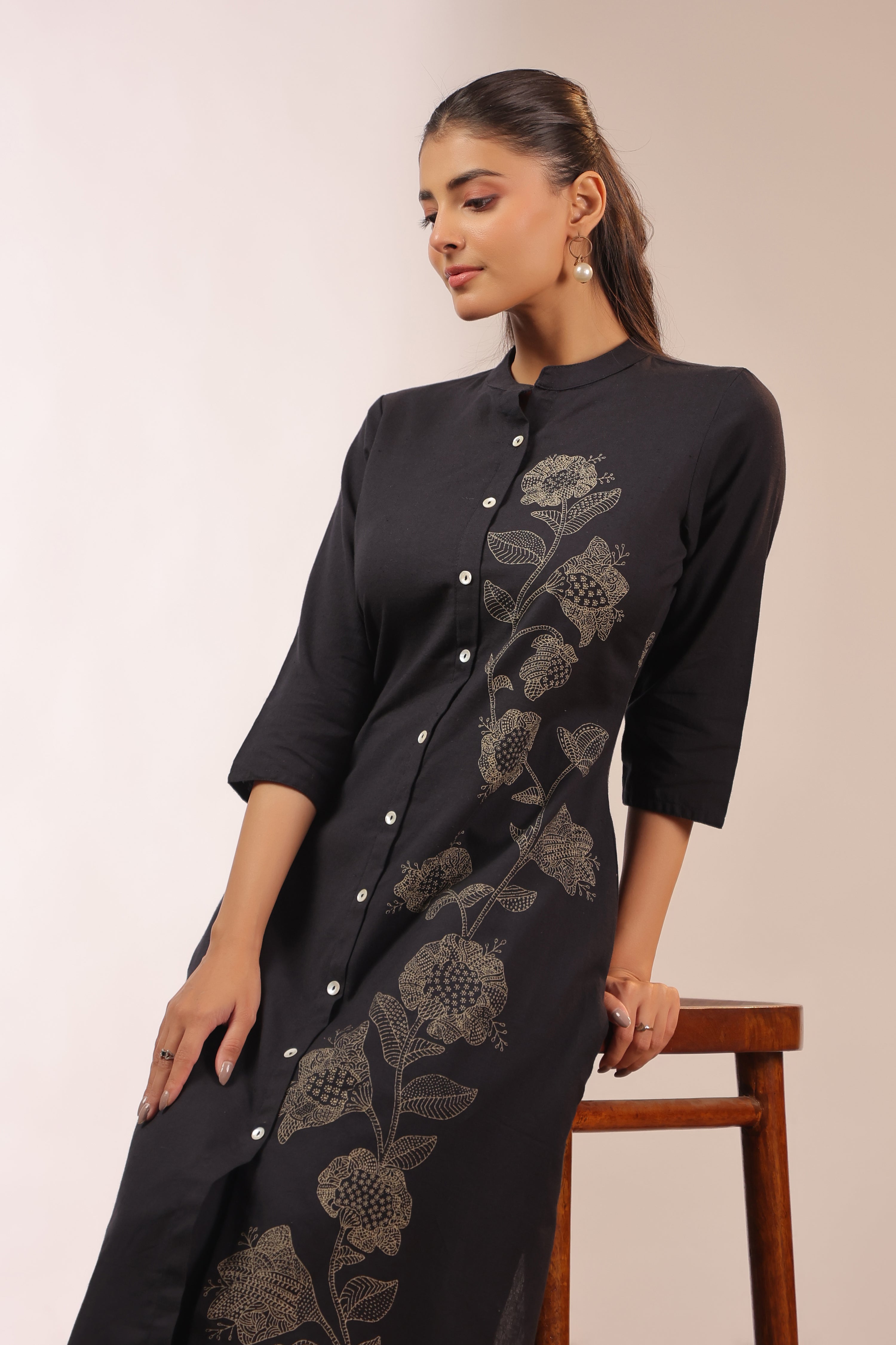 Dvija Cotton A-line Plazo Set