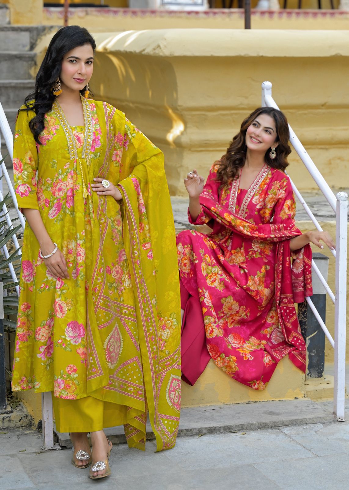 Nehal Vetican Silk A-line Divider Set